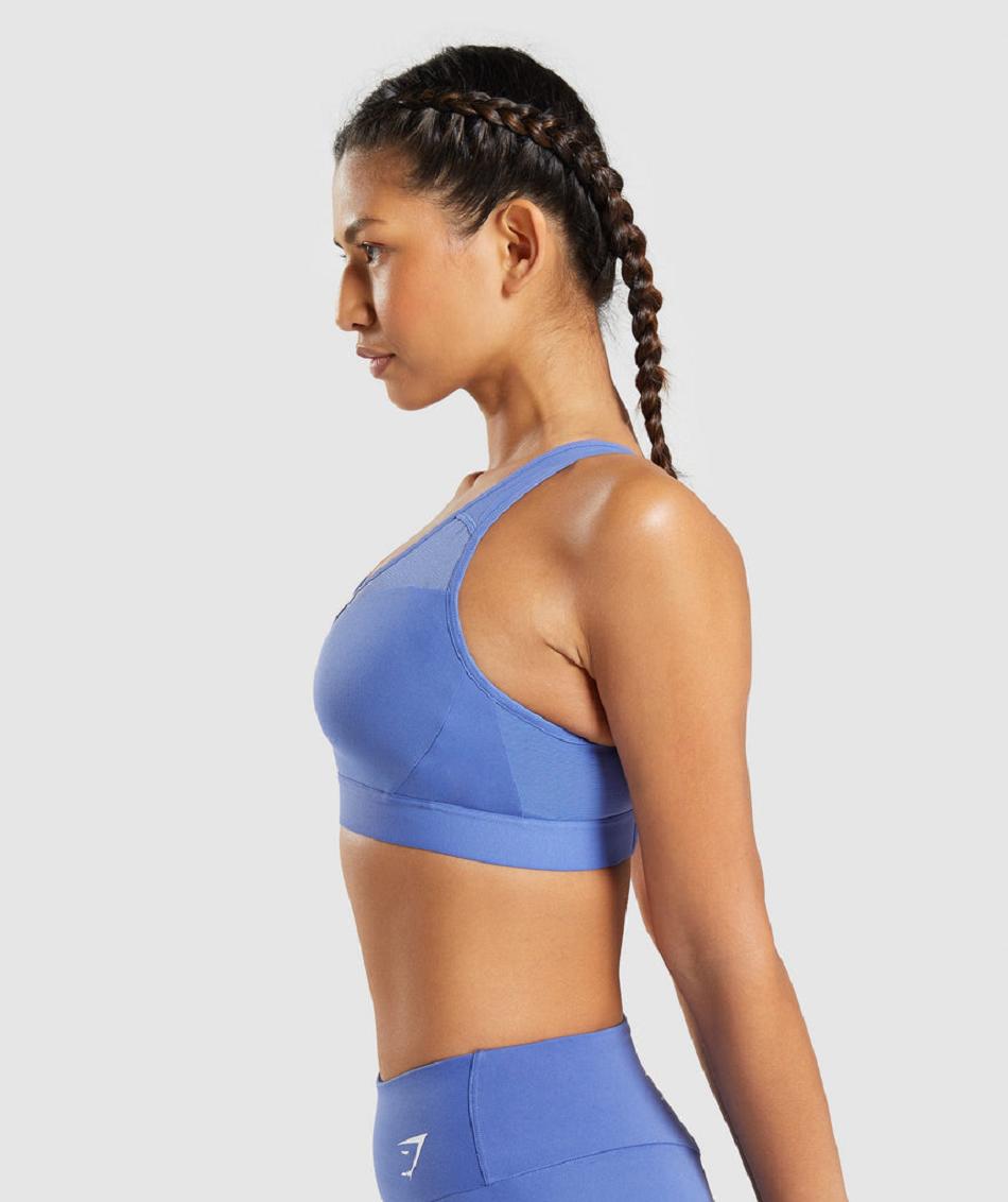 Sujetadores Deportivos Gymshark Open Back Mujer Azules | CO 2105NWY